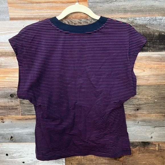 Pistola Marina Wide Shoulder Muscle Tee Mariners Stripe Women’s Small Sold Out - Picture 4 of 4